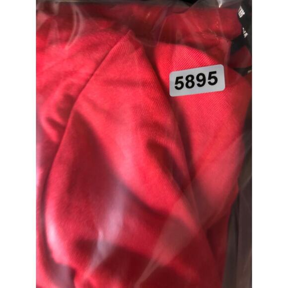 SER.O.YA Ivana One Sleeve Dress Midi Coral NWOT XS - Picture 8 of 8